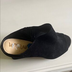 Sam Edelman Black Suede Open-Toe Mule